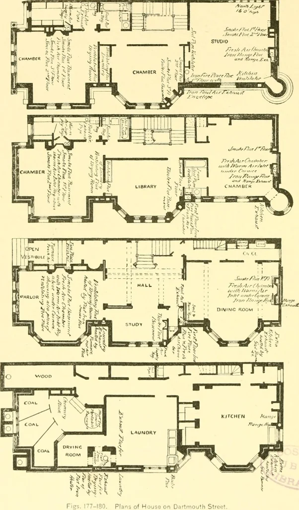 An illustration from The open fireplace in all ages, 1886, leaf 223