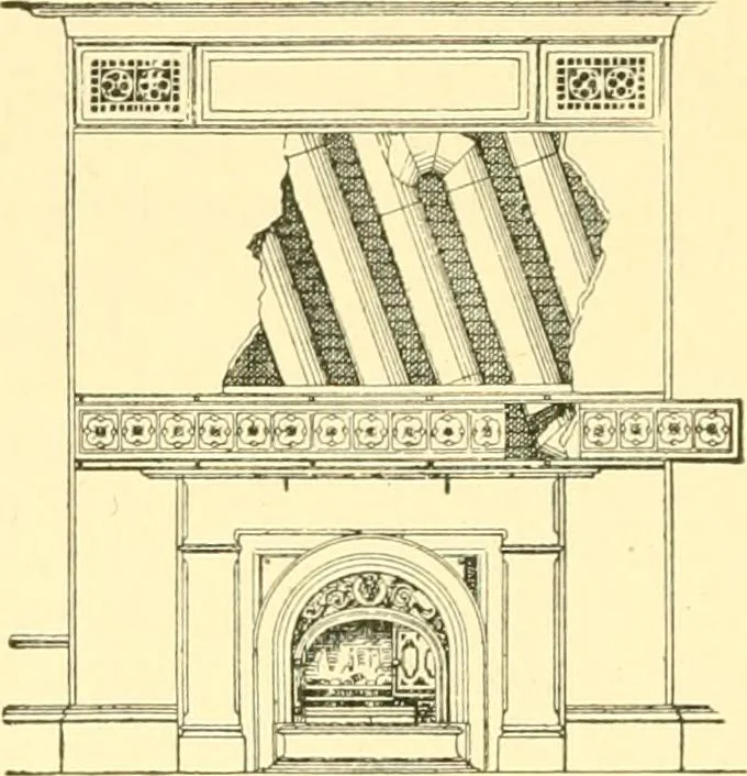 An illustration from The open fireplace in all ages, 1886, leaf 237
