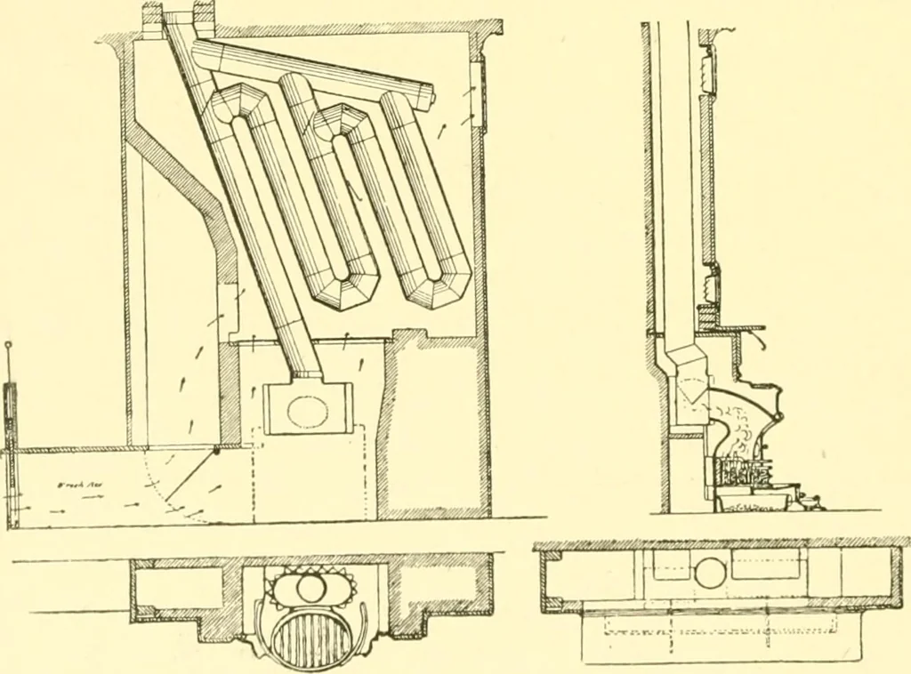 An illustration from The open fireplace in all ages, 1886, leaf 237