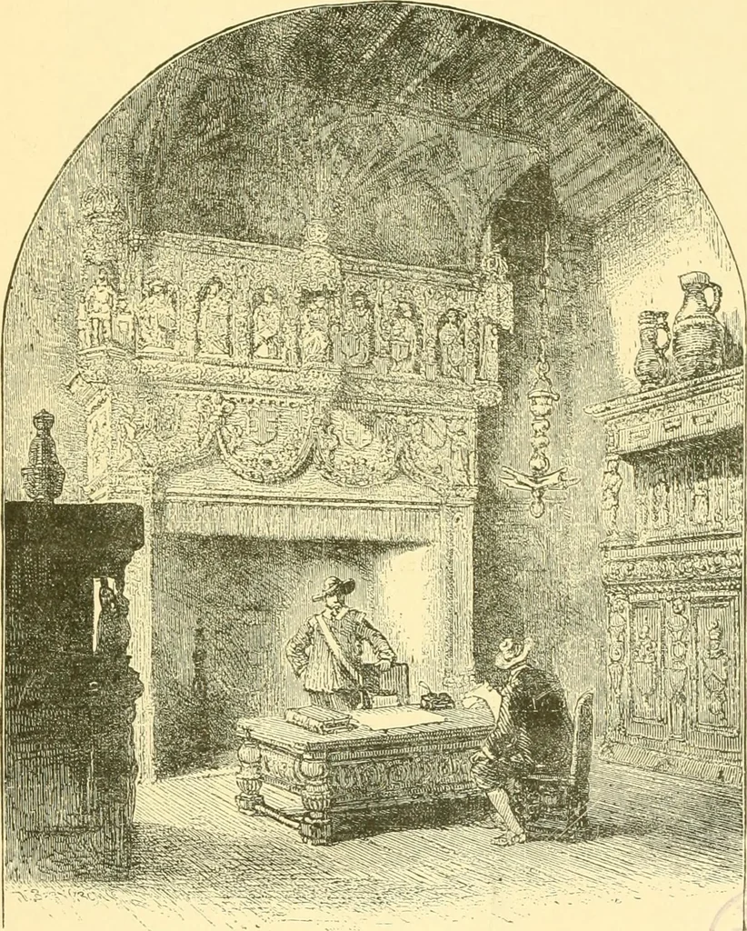 An illustration from The open fireplace in all ages, 1886, leaf 24