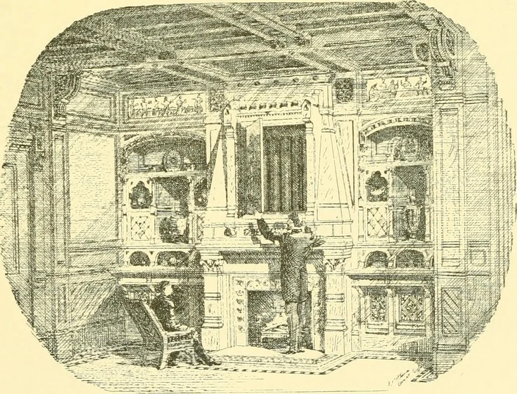 An illustration from The open fireplace in all ages, 1886, leaf 240