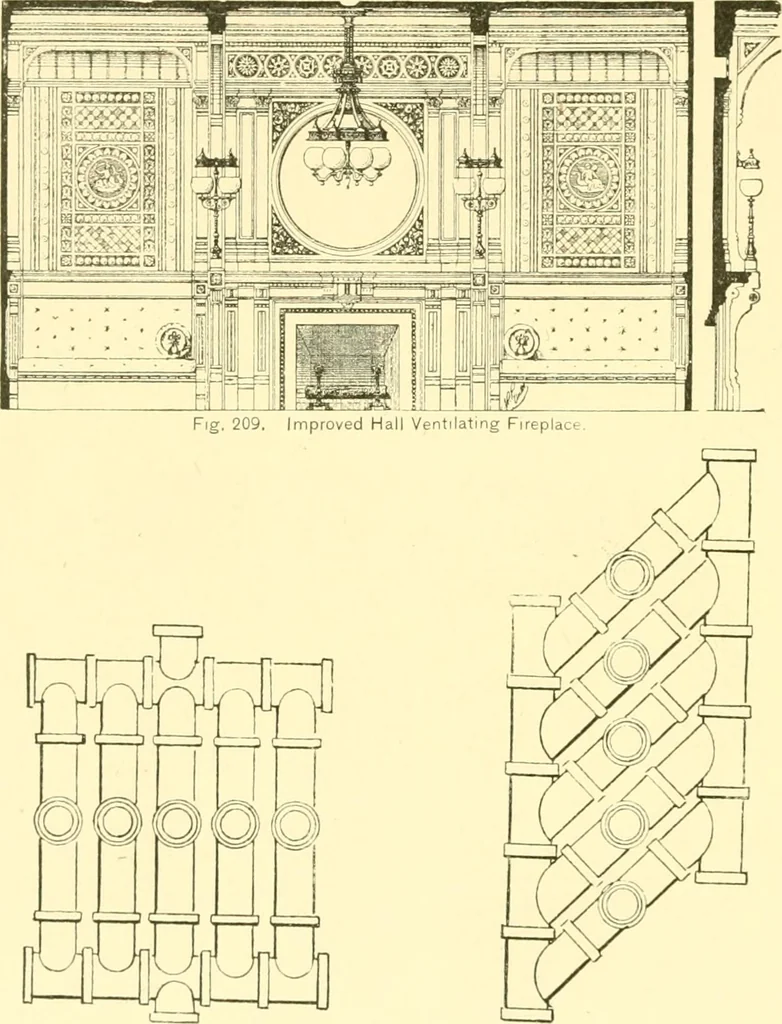 An illustration from The open fireplace in all ages, 1886, leaf 241