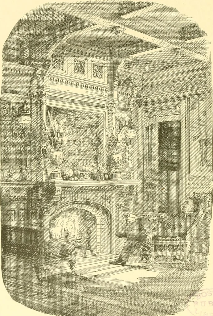 An illustration from The open fireplace in all ages, 1886, leaf 261