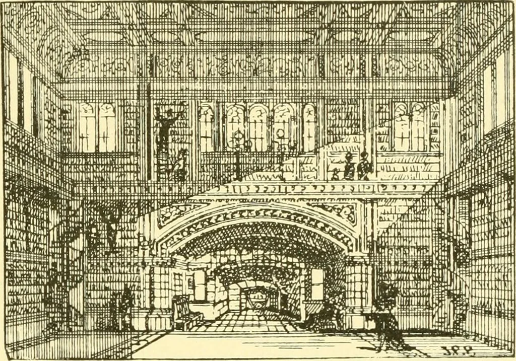 An illustration from The open fireplace in all ages, 1886, leaf 264