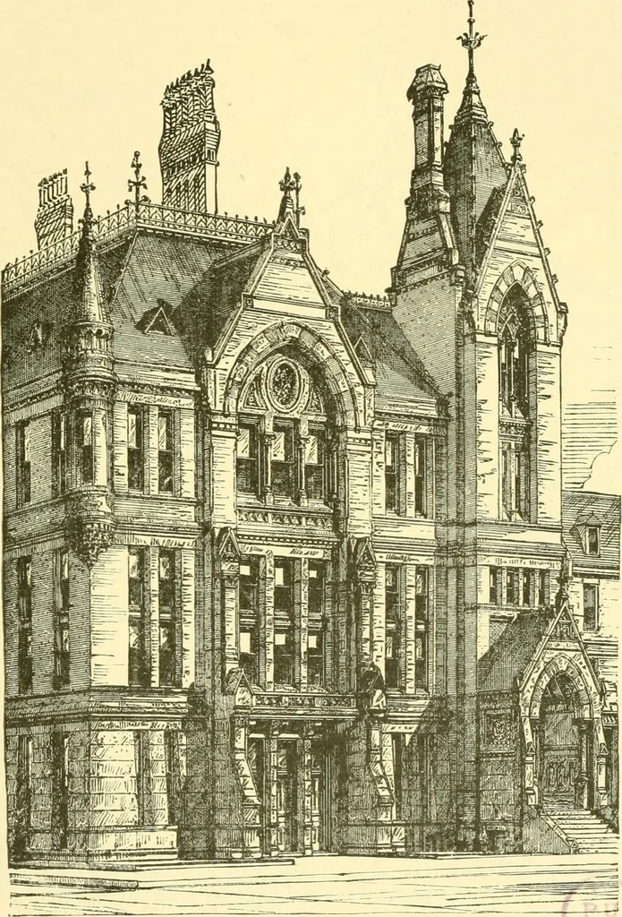 An illustration from The open fireplace in all ages, 1886, leaf 270
