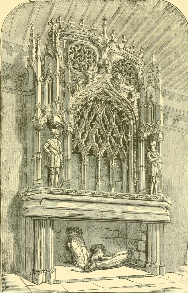 An illustration from The open fireplace in all ages, 1886, leaf 28