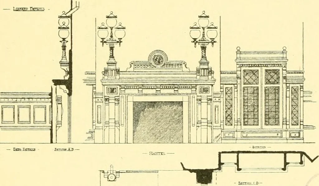 An illustration from The open fireplace in all ages, 1886, leaf 284