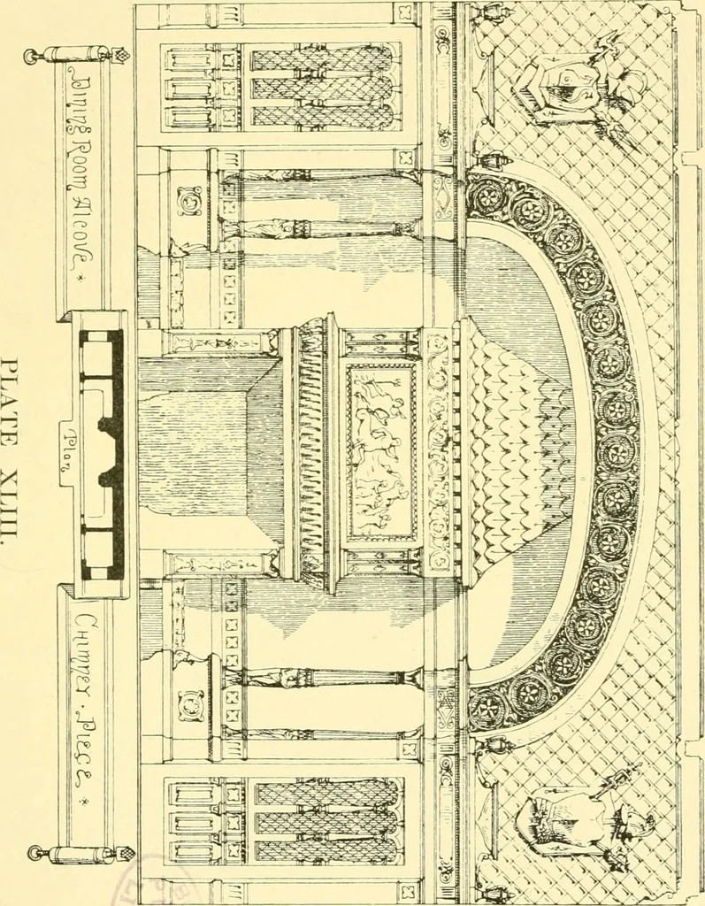 An illustration from The open fireplace in all ages, 1886, leaf 298