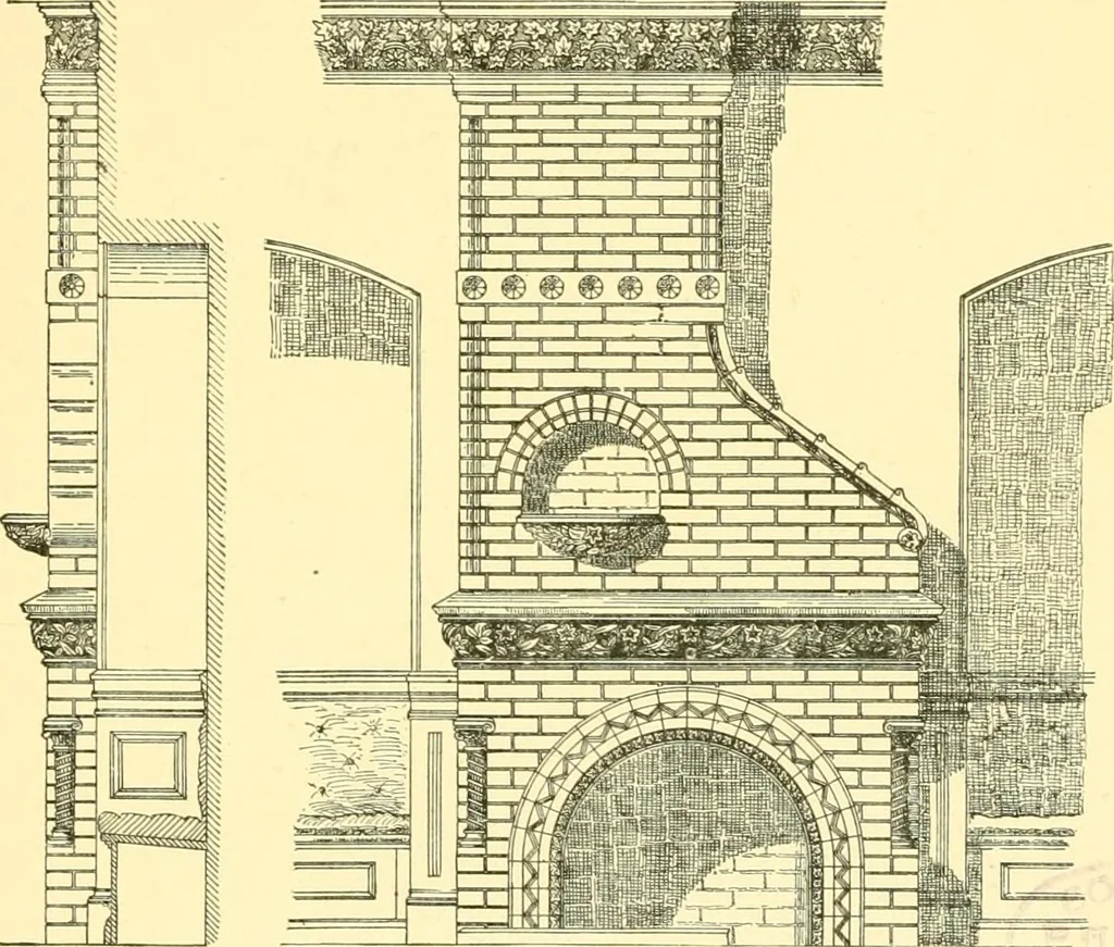 An illustration from The open fireplace in all ages, 1886, leaf 308