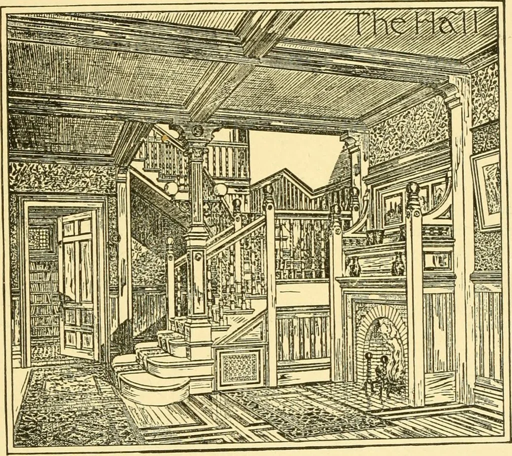 An illustration from The open fireplace in all ages, 1886, leaf 312