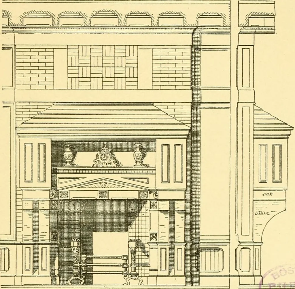 An illustration from The open fireplace in all ages, 1886, leaf 314