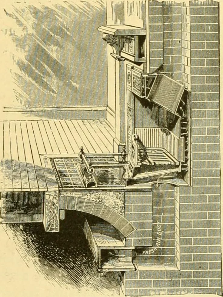 An illustration from The open fireplace in all ages, 1886, leaf 328