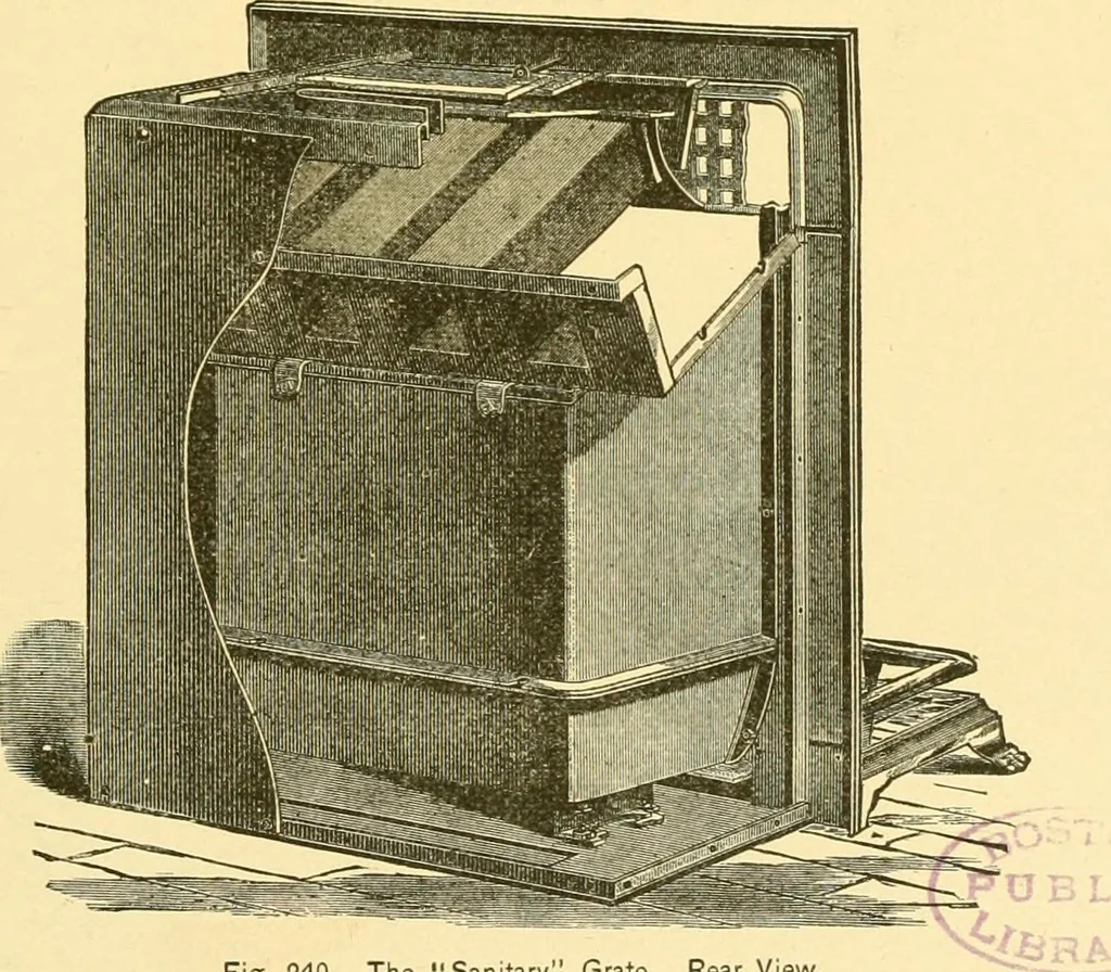 An illustration from The open fireplace in all ages, 1886, leaf 330