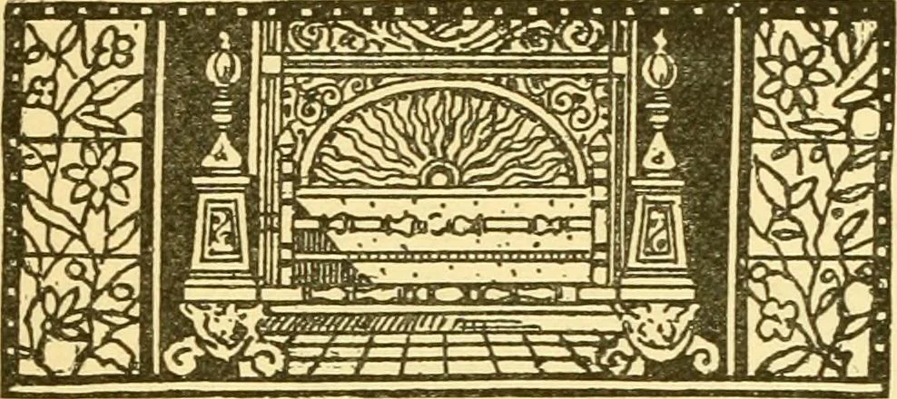 An illustration from The open fireplace in all ages, 1886, leaf 344