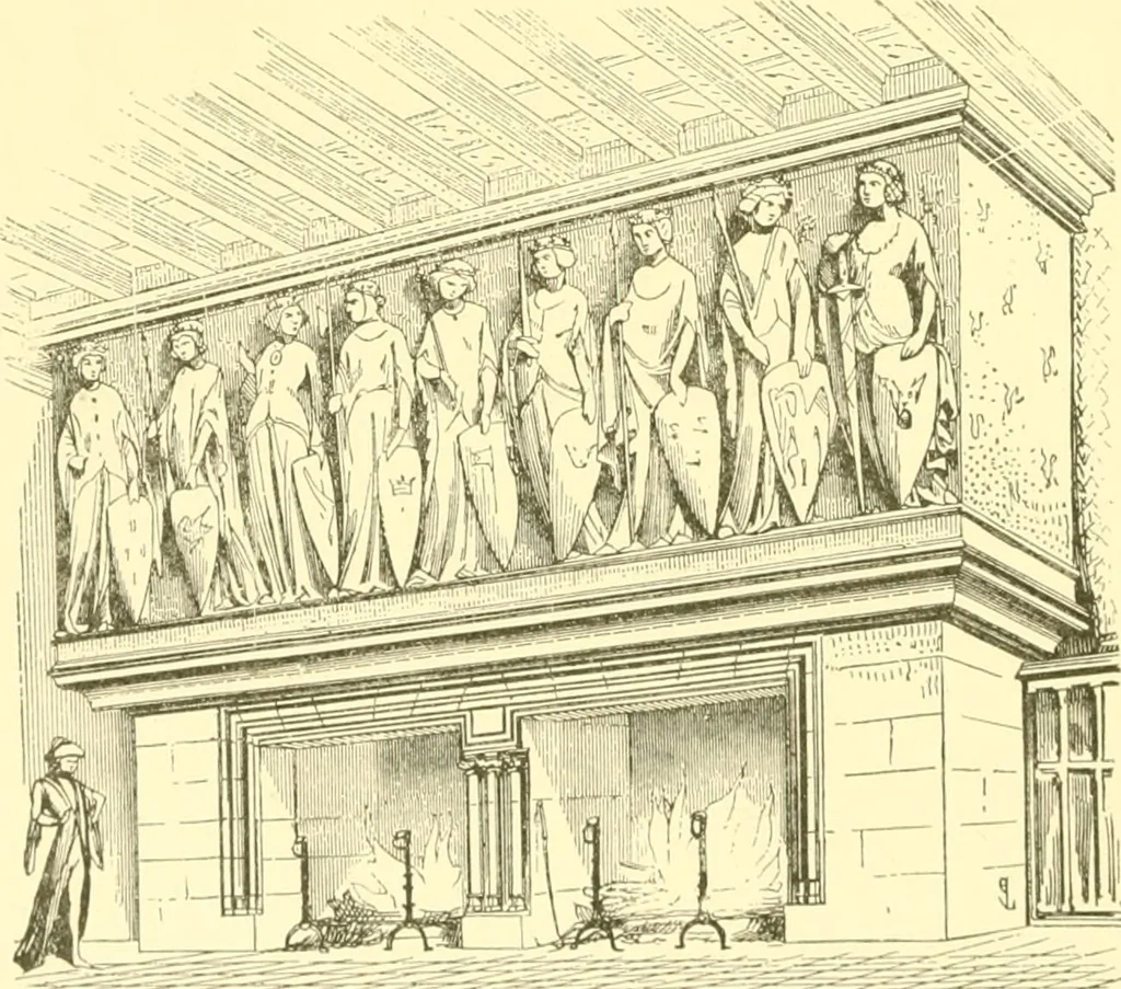 An illustration from The open fireplace in all ages, 1886, leaf 63