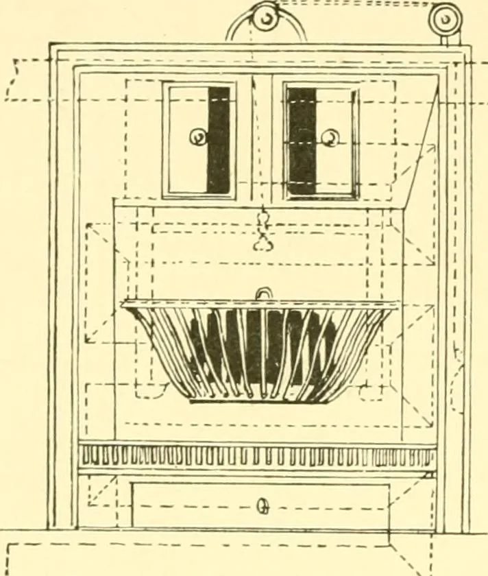 An illustration from The open fireplace in all ages, 1886, leaf 71