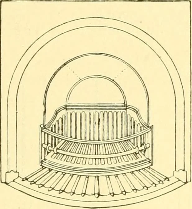 An illustration from The open fireplace in all ages, 1886, leaf 78