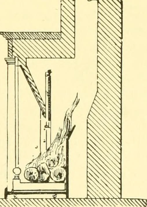 An illustration from The open fireplace in all ages, 1886, leaf 80
