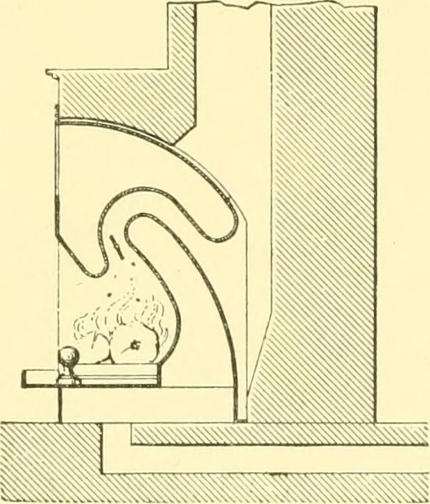 An illustration from The open fireplace in all ages, 1886, leaf 84