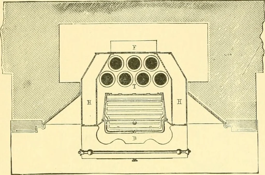 An illustration from The open fireplace in all ages, 1886, leaf 86