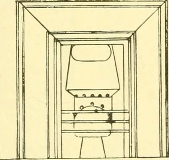 An illustration from The open fireplace in all ages, 1886, leaf 96