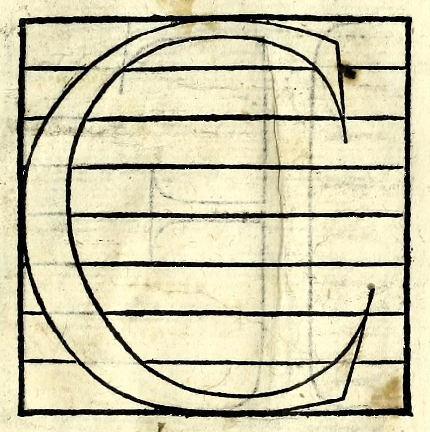 An illustration from Opera di frate Vespasiano Amphiareo da Ferrara dell'ordine minore conventvale, nella qvale s'insegna a scrivere varie sorti di lettere : & massime una lettera bastarda da lui nouamente con sua industria ritrouata, laquale serue al cancellaresco & mercantesco : poi insegna a far l'inchiostro negrissimo con tanta facilità, che ciascuno per semplice che sia, lo saprà far da se : anchora a macinar l'oro, & scriuere con esso come si farà con l'inchiostro, parimente a scriuere con l'azurro, & col cenaprio : opera vtilissima, e molto necessaria all'uso humano : aggivntovi di nvovo dve bellissimi alpha beti di maiuscole, che nell'altre impressioni non si sono piu stampati, 1572, leaf 103