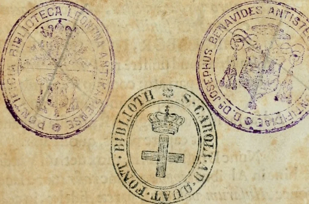 An illustration from Opera historica et philologica, sacra et profana. In quibus historia Boica, res augustanae, conversio & passio ss. martyrum Afrae, Hilariae, Dignae [et al.] ... continentur, 1682, leaf 4