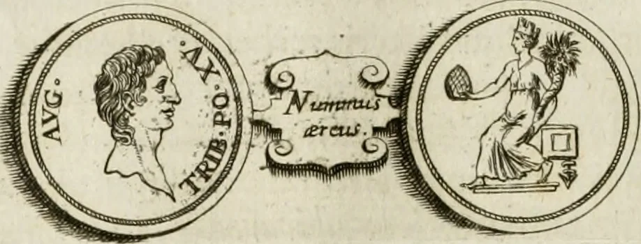An illustration from Opera historica et philologica, sacra et profana. In quibus historia Boica, res augustanae, conversio & passio ss. martyrum Afrae, Hilariae, Dignae [et al.] ... continentur, 1682, leaf 421