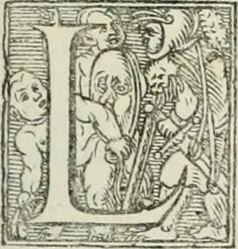 An illustration from Opera historica et philologica, sacra et profana. In quibus historia Boica, res augustanae, conversio & passio ss. martyrum Afrae, Hilariae, Dignae [et al.] ... continentur, 1682, leaf 482