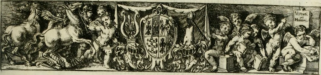 An illustration from Opera historica et philologica, sacra et profana. In quibus historia Boica, res augustanae, conversio & passio ss. martyrum Afrae, Hilariae, Dignae [et al.] ... continentur, 1682, leaf 494