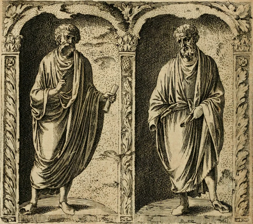 An illustration from Opera historica et philologica, sacra et profana. In quibus historia Boica, res augustanae, conversio & passio ss. martyrum Afrae, Hilariae, Dignae [et al.] ... continentur, 1682, leaf 511
