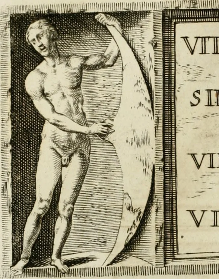 An illustration from Opera historica et philologica, sacra et profana. In quibus historia Boica, res augustanae, conversio & passio ss. martyrum Afrae, Hilariae, Dignae [et al.] ... continentur, 1682, leaf 515