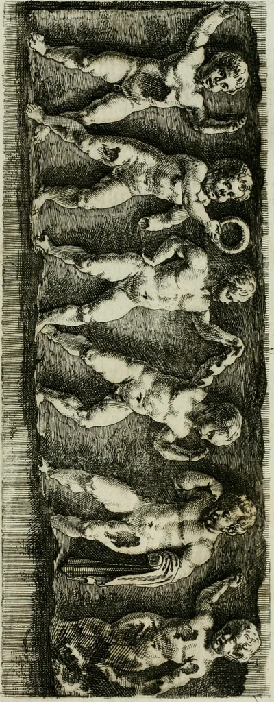 An illustration from Opera historica et philologica, sacra et profana. In quibus historia Boica, res augustanae, conversio & passio ss. martyrum Afrae, Hilariae, Dignae [et al.] ... continentur, 1682, leaf 516