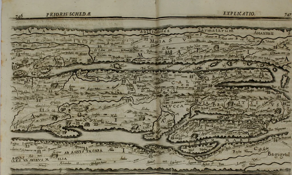 An illustration from Opera historica et philologica, sacra et profana. In quibus historia Boica, res augustanae, conversio & passio ss. martyrum Afrae, Hilariae, Dignae [et al.] ... continentur, 1682, leaf 881