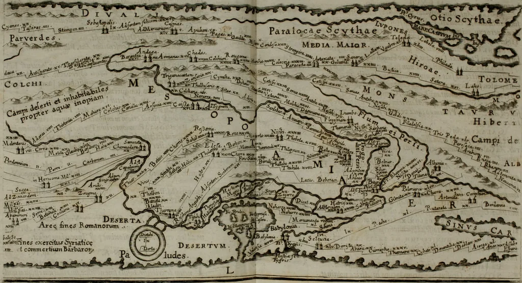An illustration from Opera historica et philologica, sacra et profana. In quibus historia Boica, res augustanae, conversio & passio ss. martyrum Afrae, Hilariae, Dignae [et al.] ... continentur, 1682, leaf 901
