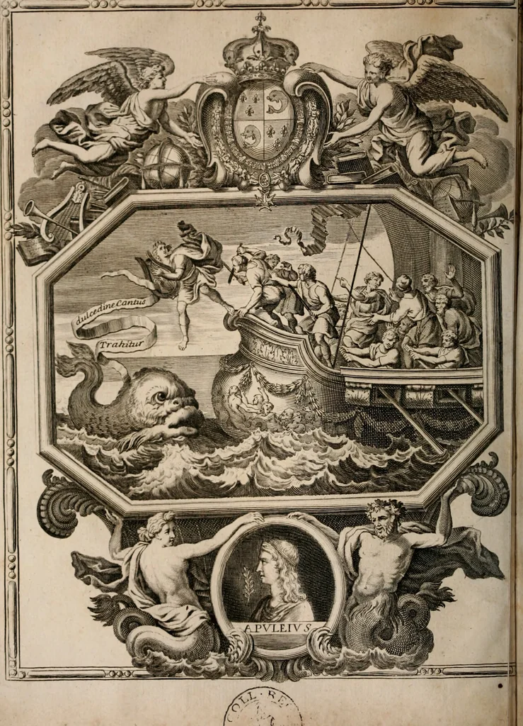 An illustration from Opera interpretatione et notis illustravit Julianus Floridus ... jussu christianissimi regis, in usum serenissimi Delphini, 1688, leaf 5