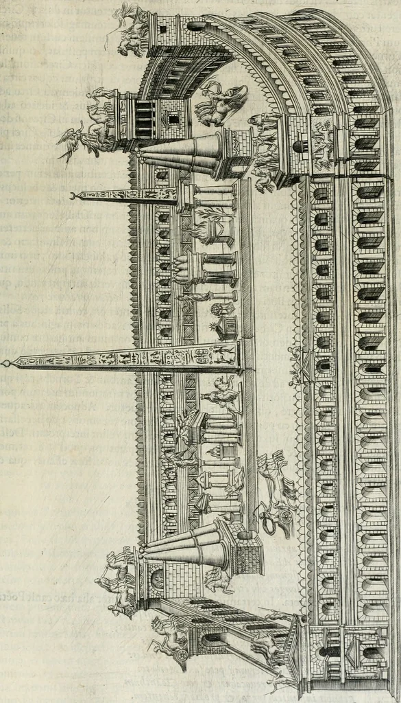 An illustration from Opera Ioan. Goropii Becani, hactenus in lucum non edita: nempe, Hermathena, Heiroglyphica, Vertumnus, Gallica, Francica, Hispanica, 1580, leaf 330