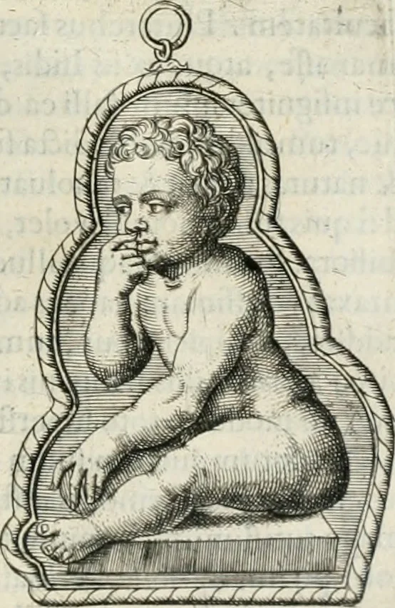 An illustration from Opera Ioan. Goropii Becani, hactenus in lucum non edita: nempe, Hermathena, Heiroglyphica, Vertumnus, Gallica, Francica, Hispanica, 1580, leaf 340
