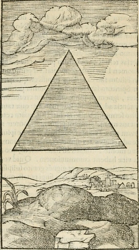 An illustration from Opera Ioan. Goropii Becani, hactenus in lucum non edita: nempe, Hermathena, Heiroglyphica, Vertumnus, Gallica, Francica, Hispanica, 1580, leaf 443