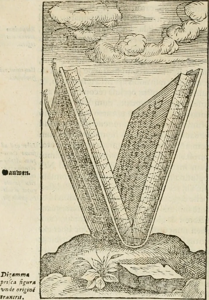 An illustration from Opera Ioan. Goropii Becani, hactenus in lucum non edita: nempe, Hermathena, Heiroglyphica, Vertumnus, Gallica, Francica, Hispanica, 1580, leaf 455