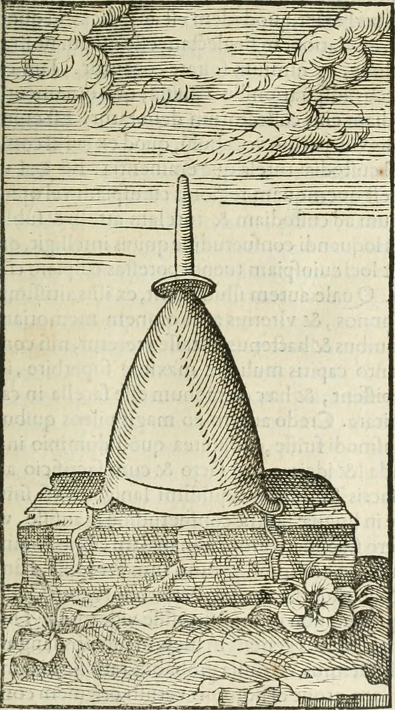An illustration from Opera Ioan. Goropii Becani, hactenus in lucum non edita: nempe, Hermathena, Heiroglyphica, Vertumnus, Gallica, Francica, Hispanica, 1580, leaf 476