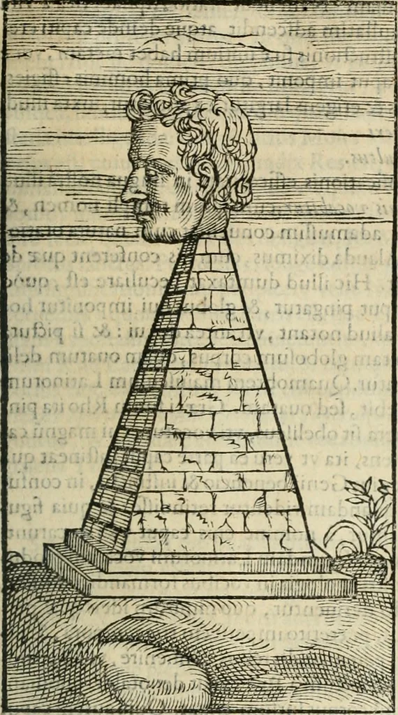 An illustration from Opera Ioan. Goropii Becani, hactenus in lucum non edita: nempe, Hermathena, Heiroglyphica, Vertumnus, Gallica, Francica, Hispanica, 1580, leaf 530