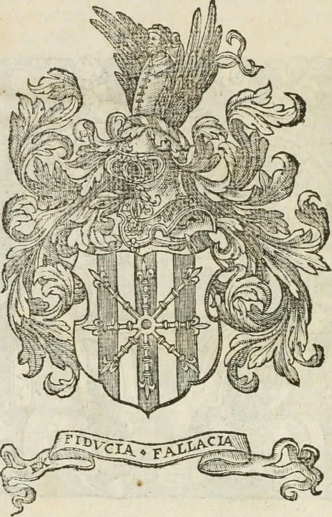 An illustration from Opera Ioan. Goropii Becani, hactenus in lucum non edita: nempe, Hermathena, Heiroglyphica, Vertumnus, Gallica, Francica, Hispanica, 1580, leaf 565