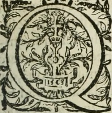 An illustration from Opera Ioan. Goropii Becani, hactenus in lucum non edita: nempe, Hermathena, Heiroglyphica, Vertumnus, Gallica, Francica, Hispanica, 1580, leaf 822