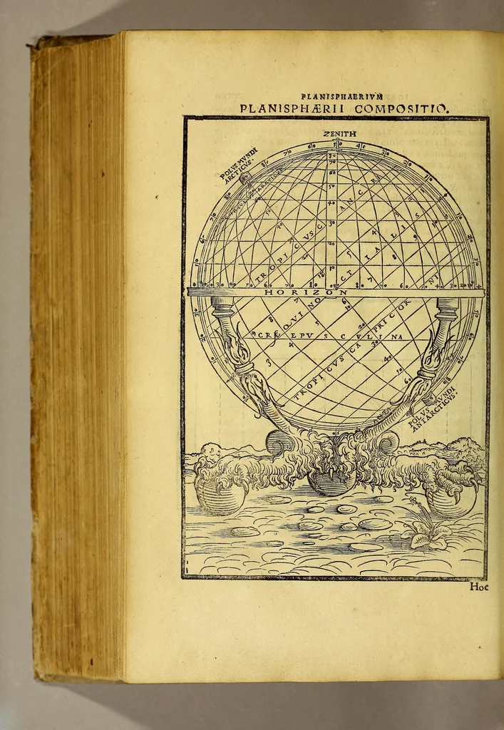 An illustration from Opera mathematica Ioannis Schoneri Carolostadii in unum uolumen congesta, et publicæ utilitati studiosorum omnium, ac celebri famæ Norici nominis dicata., 1561, leaf 878