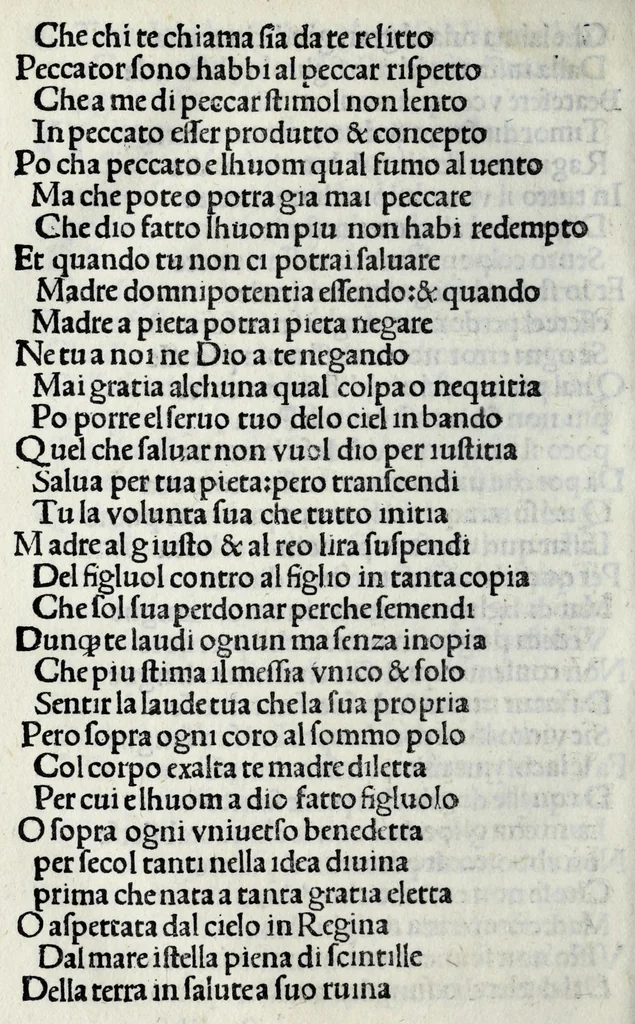 An illustration from Opera noua del preclarissimo messer Bernardo Accolti Aretino, scriptore apostolico & abreuiatore : zoe, soneti, capitoli, strãmoti, & vna comedia : con dui capitoli, vno in laude dela Madonna Laltro de la Fede, 1519, leaf 134