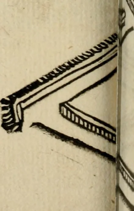 An illustration from Opera nvova di fortificare, offendere et difendere : et far gli alloggiamenti campali, secondo l'uso di guerra : aggiontovi nel fine vn trattato de gl'essamini de' bombardieri, & di far fuochi arteficiati : cosa molto vtile e dilettevole, 1564, leaf 117