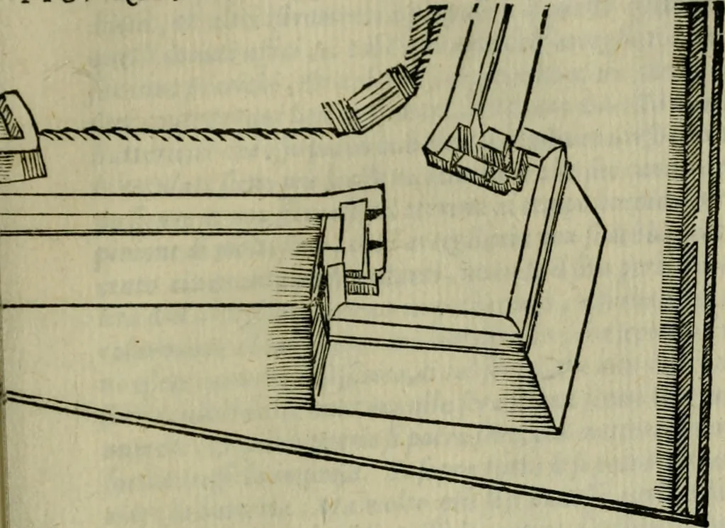 An illustration from Opera nvova di fortificare, offendere et difendere : et far gli alloggiamenti campali, secondo l'uso di guerra : aggiontovi nel fine vn trattato de gl'essamini de' bombardieri, & di far fuochi arteficiati : cosa molto vtile e dilettevole, 1564, leaf 118