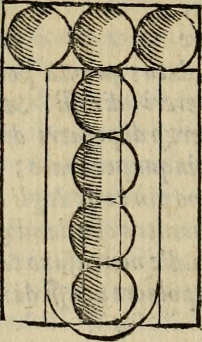 An illustration from Opera nvova di fortificare, offendere et difendere : et far gli alloggiamenti campali, secondo l'uso di guerra : aggiontovi nel fine vn trattato de gl'essamini de' bombardieri, & di far fuochi arteficiati : cosa molto vtile e dilettevole, 1564, leaf 165