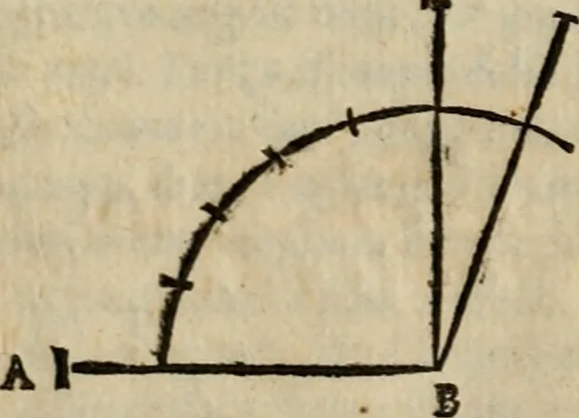 An illustration from Opera nvova di fortificare, offendere et difendere : et far gli alloggiamenti campali, secondo l'uso di guerra : aggiontovi nel fine vn trattato de gl'essamini de' bombardieri, & di far fuochi arteficiati : cosa molto vtile e dilettevole, 1564, leaf 35